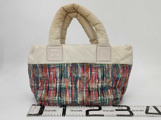 CHANEL CHANEL Coco Cocoon Tweed Print Tote Bag Handbag Tote Bag