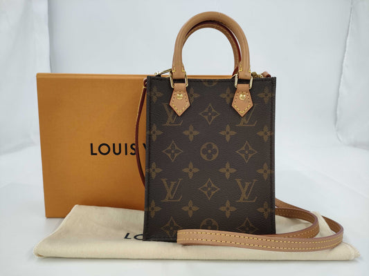 LOUIS VUITTON Monogram Petite Sac Plat M69442 / CA3210 Handbag