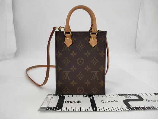 LOUIS VUITTON Monogram Petite Sac Plat M69442 / CA3210 Handbag