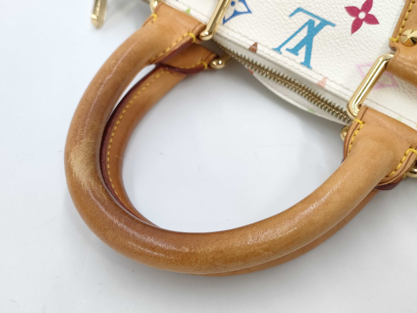 LOUIS VUITTON Multicolore Alma M92647 FL0094 White Handbag