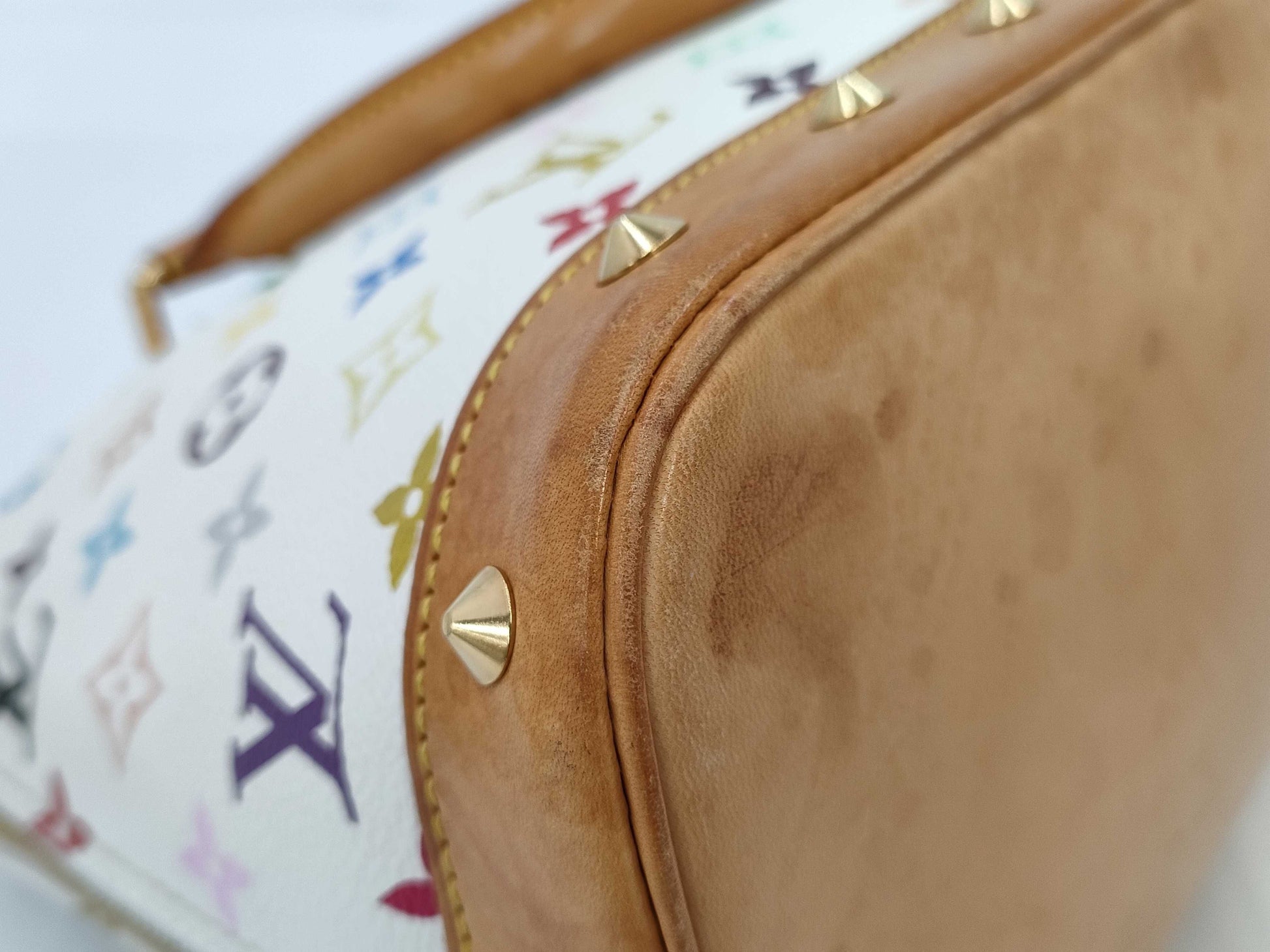 LOUIS VUITTON Multicolore Alma M92647 FL0094 White Handbag