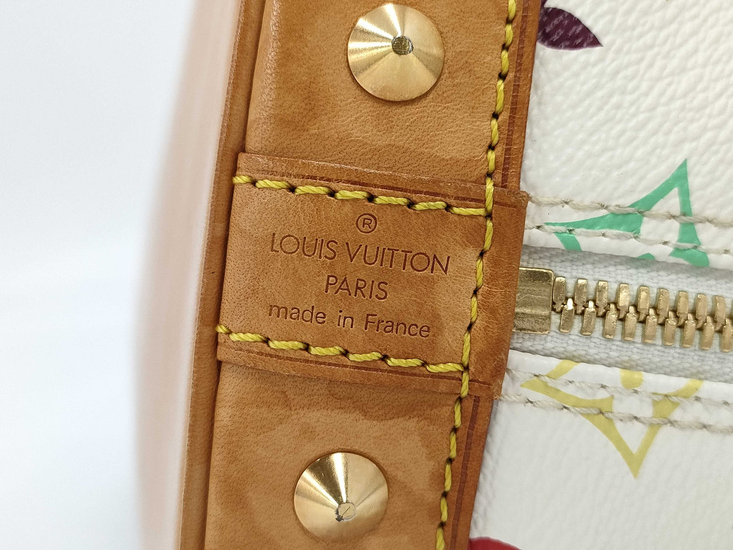 LOUIS VUITTON Multicolore Alma M92647 FL0094 White Handbag