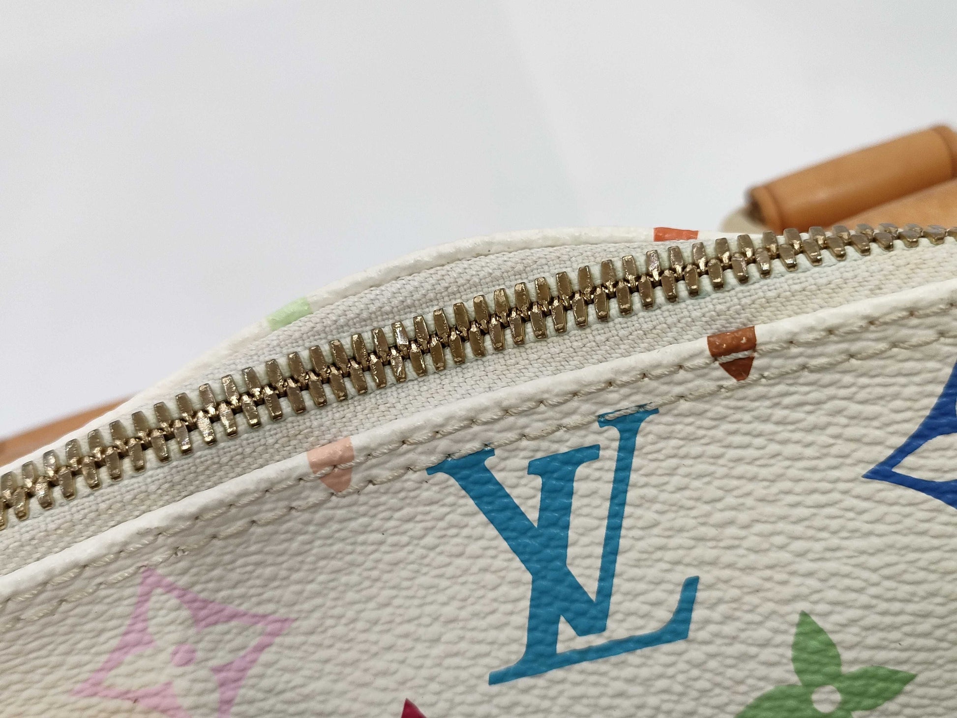 LOUIS VUITTON Multicolore Alma M92647 FL0094 White Handbag