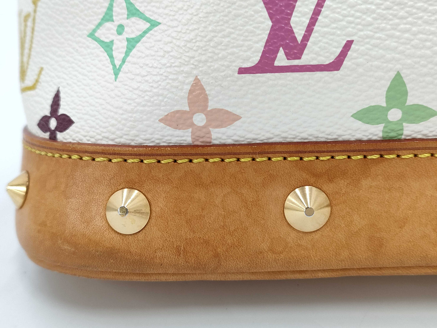 LOUIS VUITTON Multicolore Alma M92647 FL0094 White Handbag