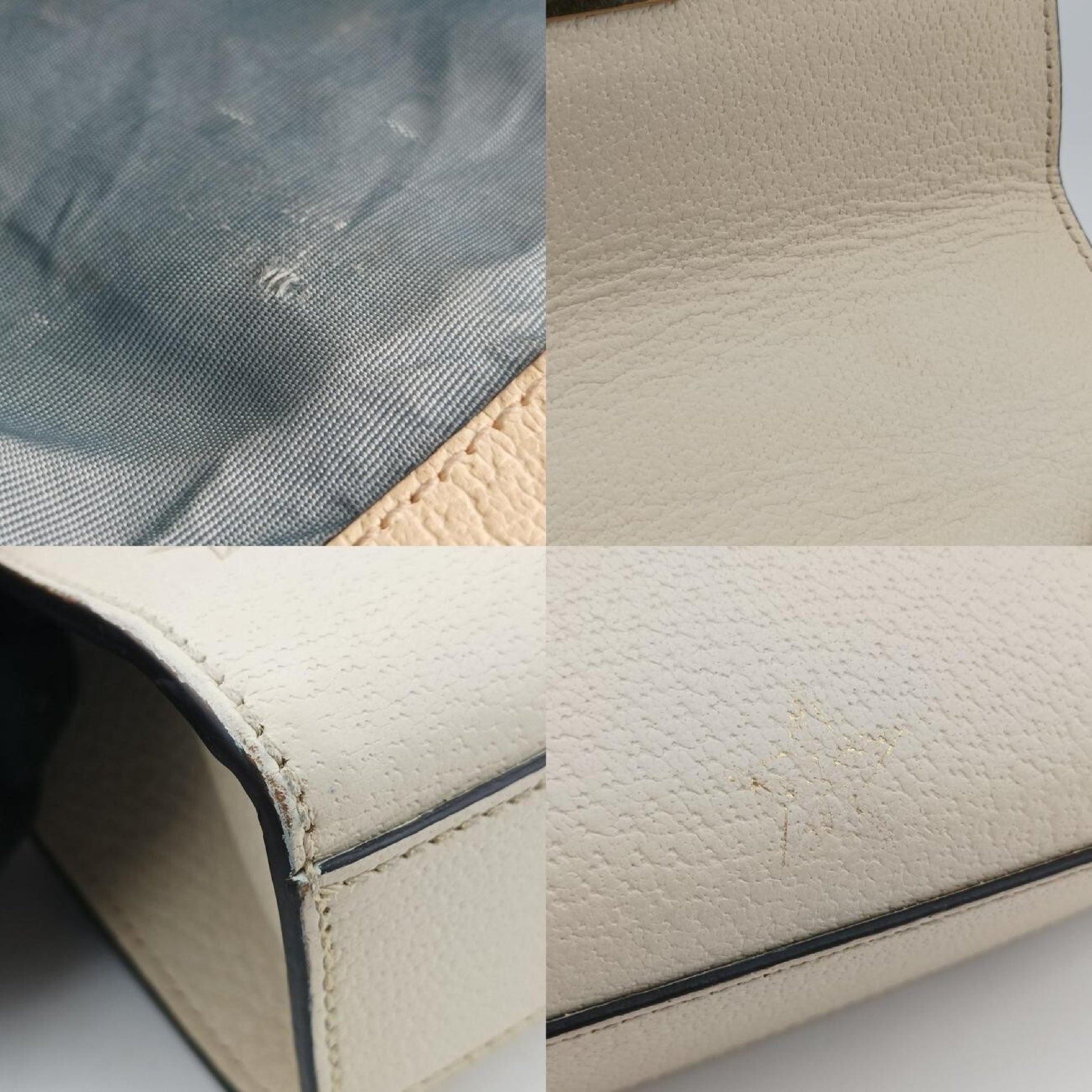 GUCCI Padlock White Leather Shoulder Bag 432182F027014147