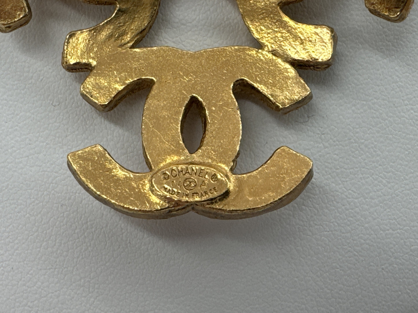 CHANEL Triple Coco Mark Brooch 94A with Comments