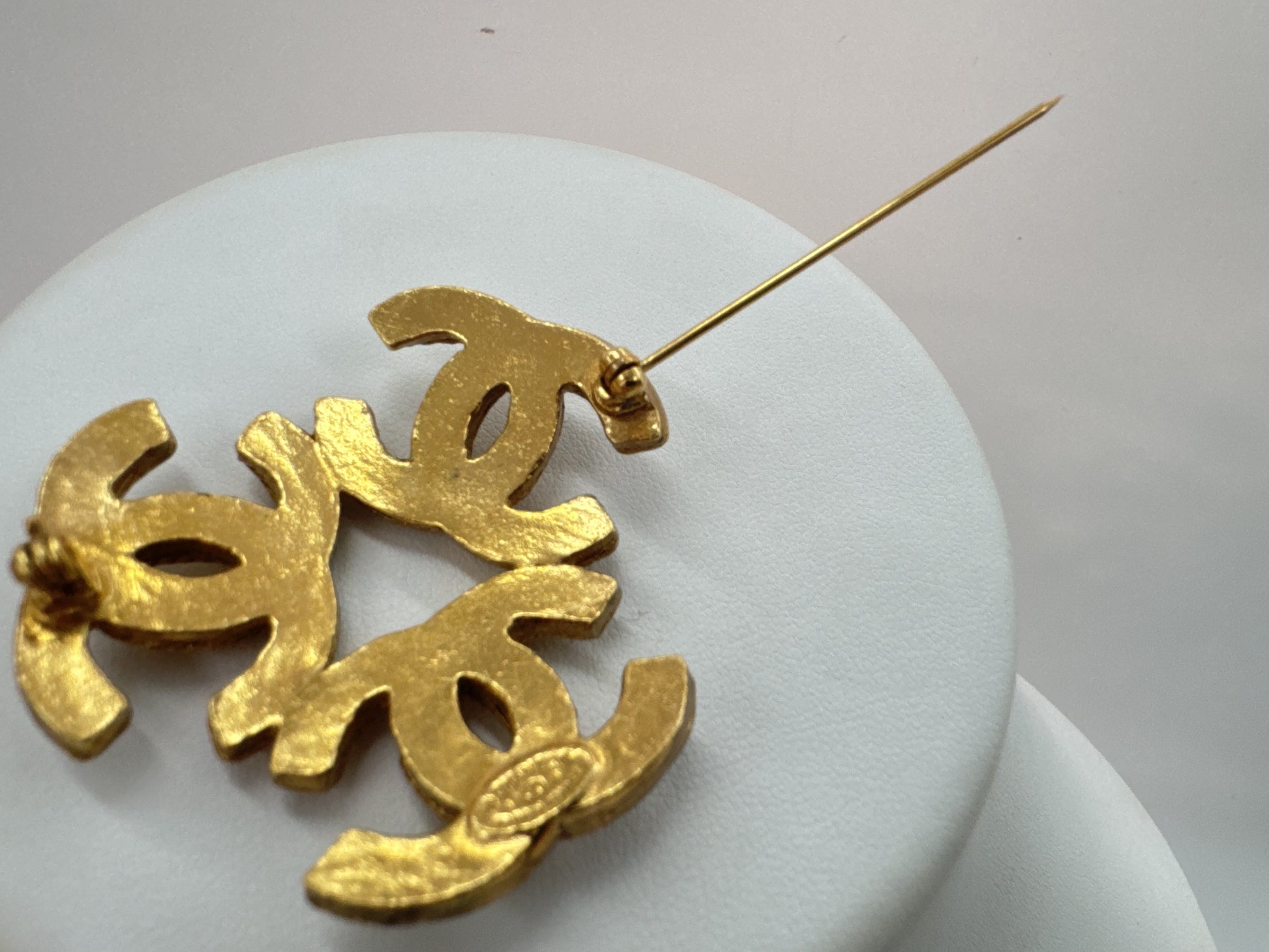 CHANEL Triple Coco Mark Brooch 94A with Comments