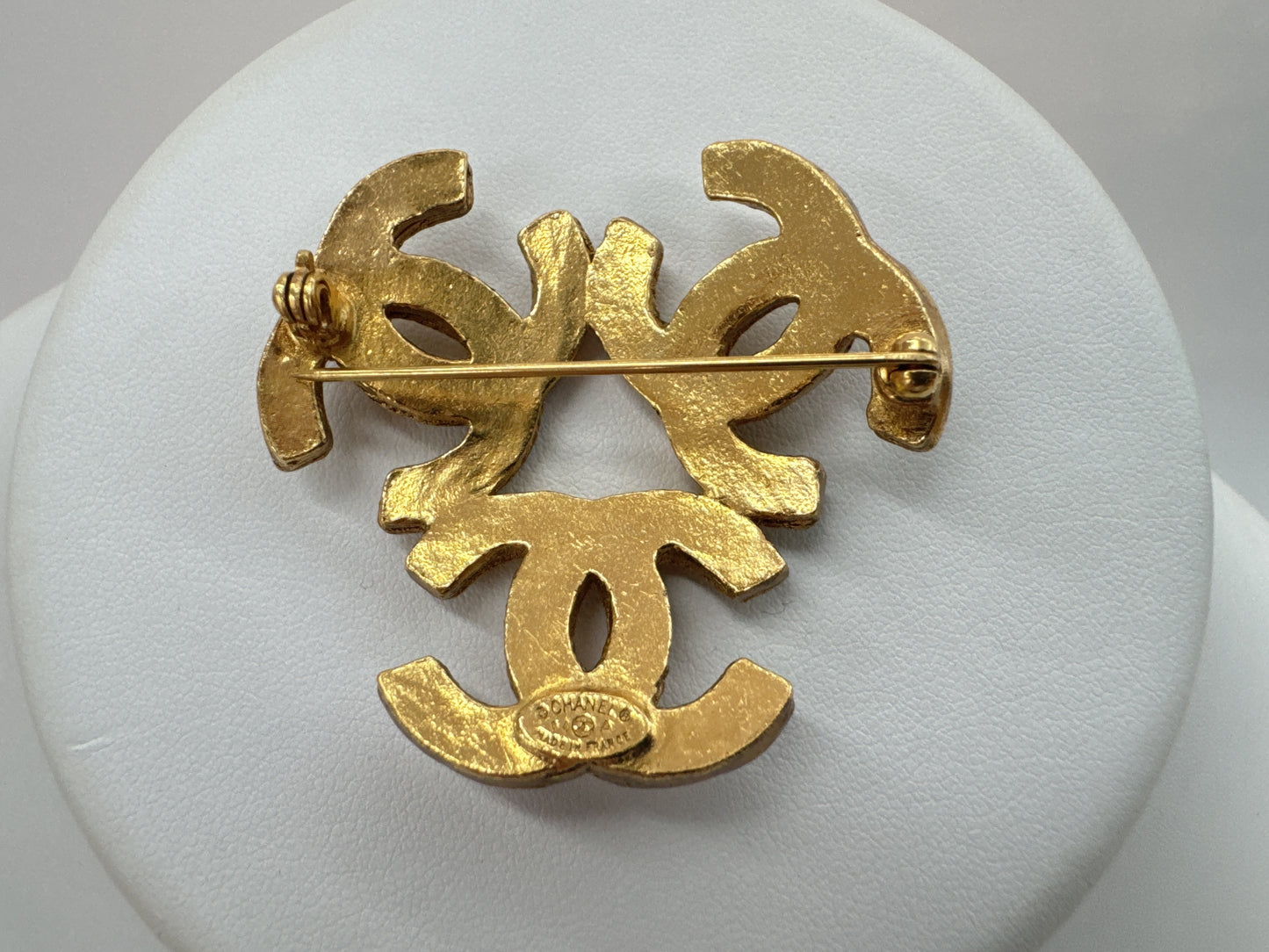 CHANEL Triple Coco Mark Brooch 94A with Comments