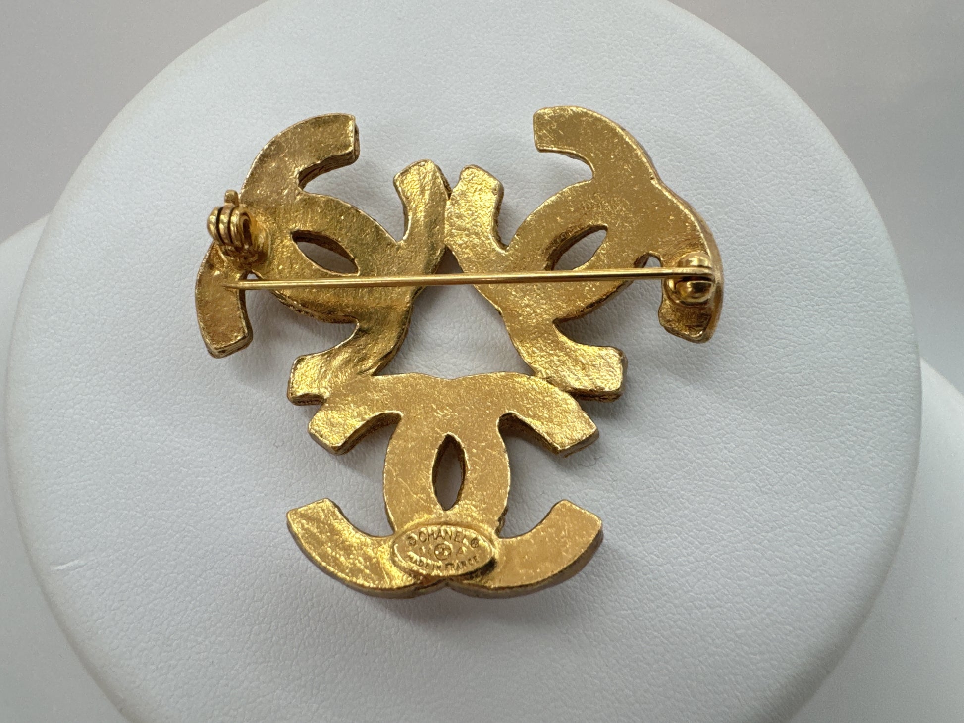 CHANEL Triple Coco Mark Brooch 94A with Comments