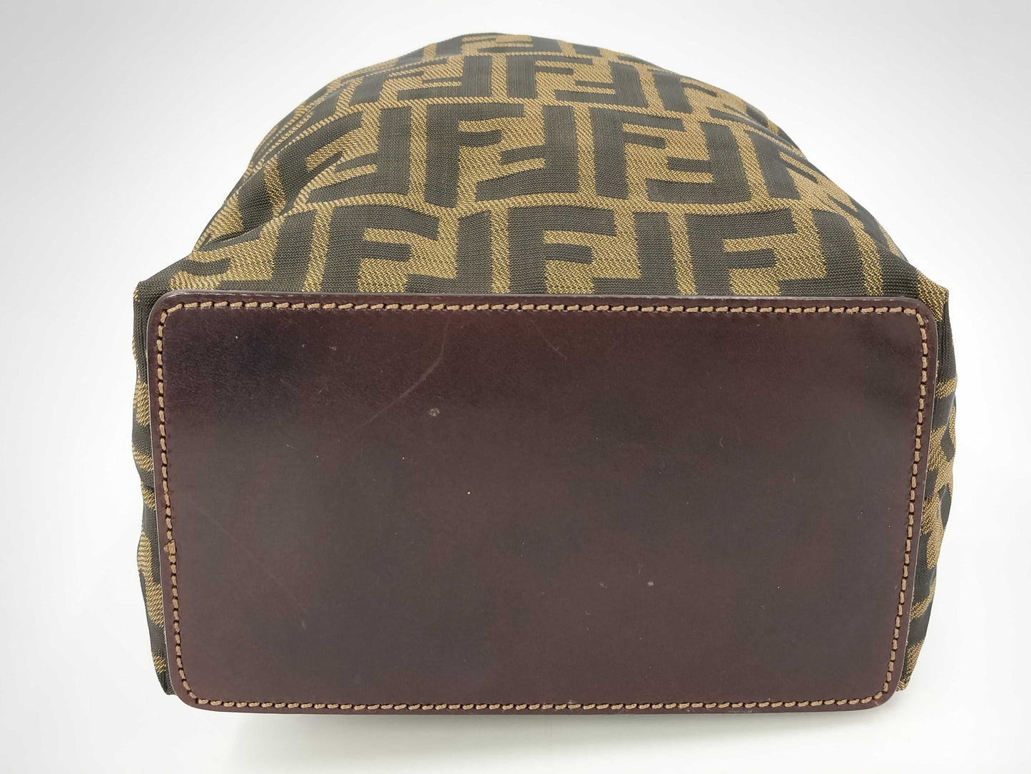 FENDI Zucca Canvas Handbag Khaki