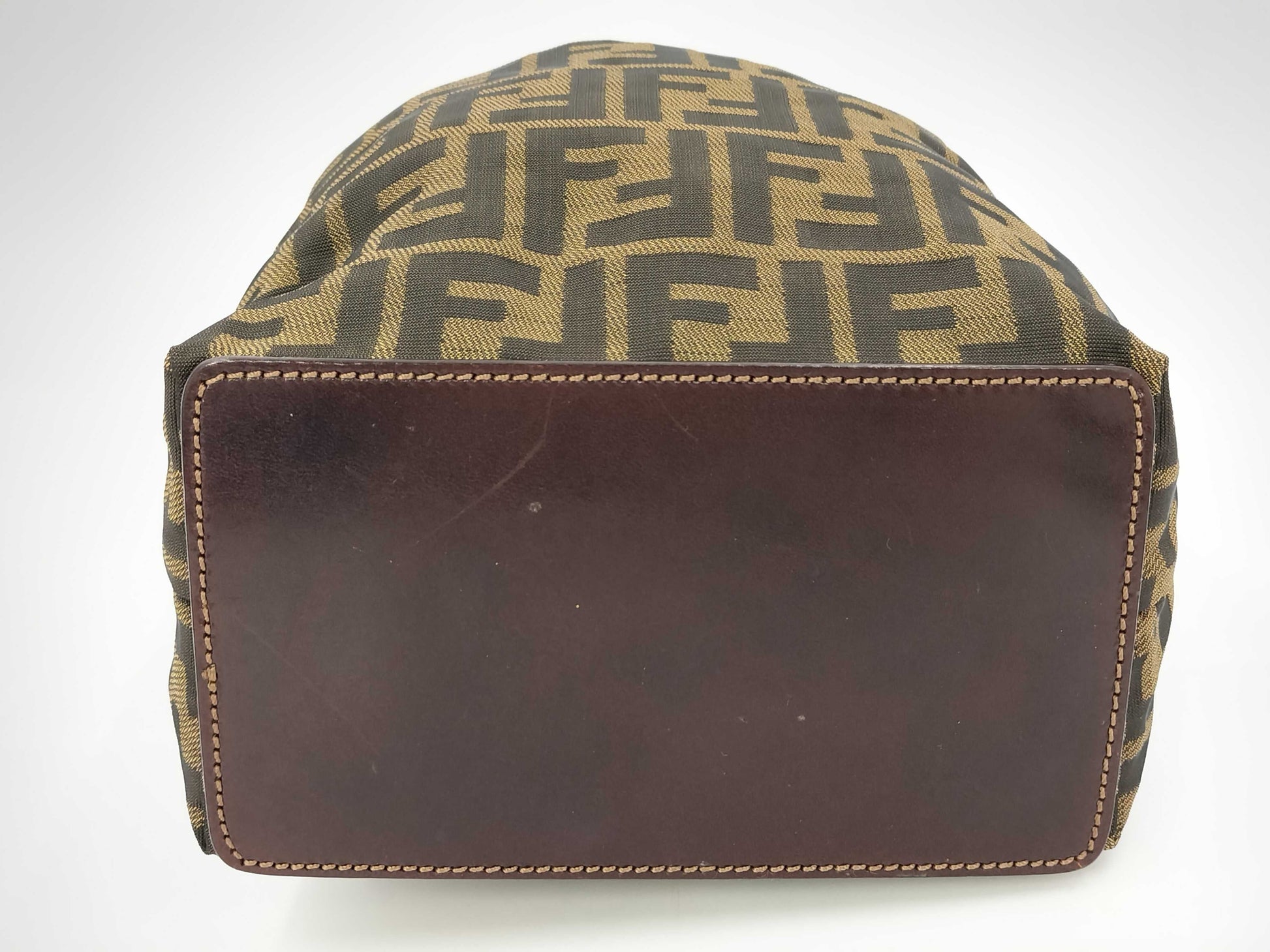 FENDI Zucca Canvas Handbag Khaki