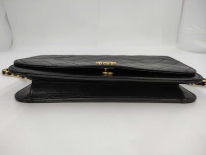 CHANEL Matelasse Lamb Push Lock Shoulder Bag