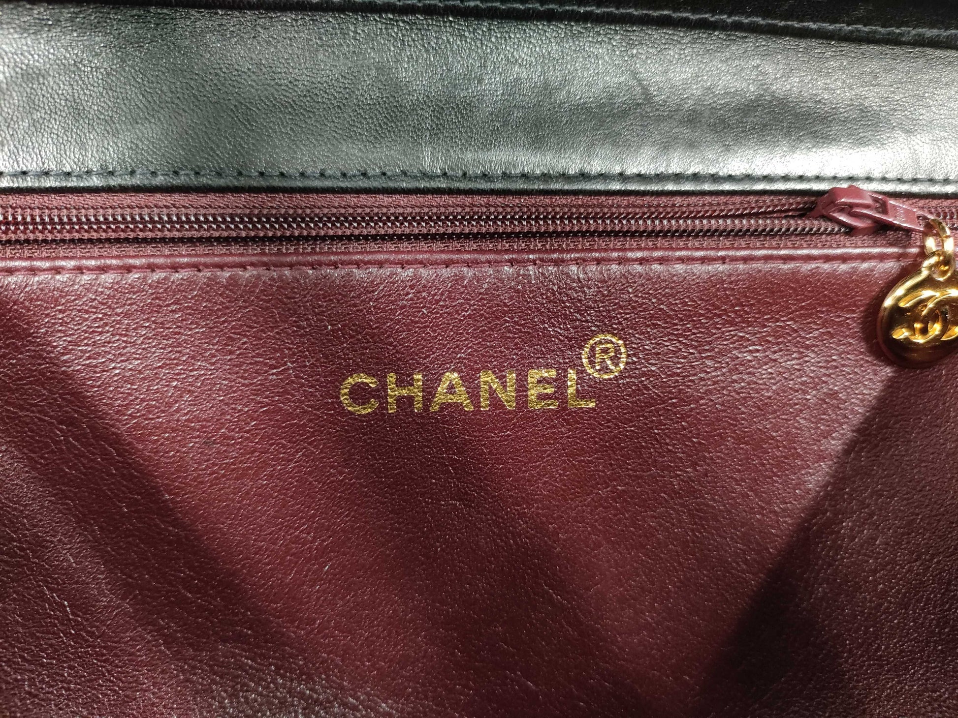 CHANEL Matelasse Lamb Push Lock Shoulder Bag