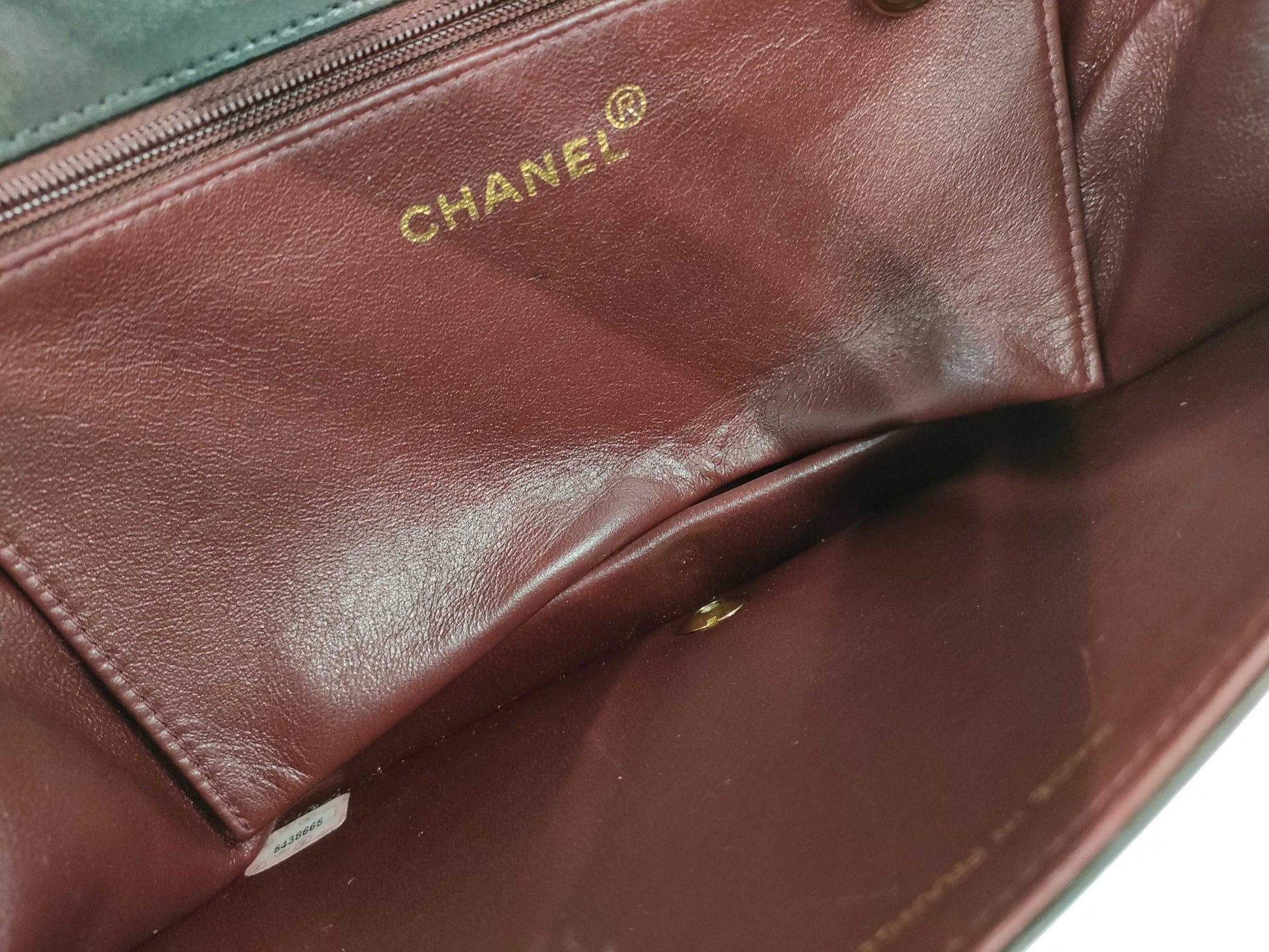 CHANEL Matelasse Lamb Push Lock Shoulder Bag
