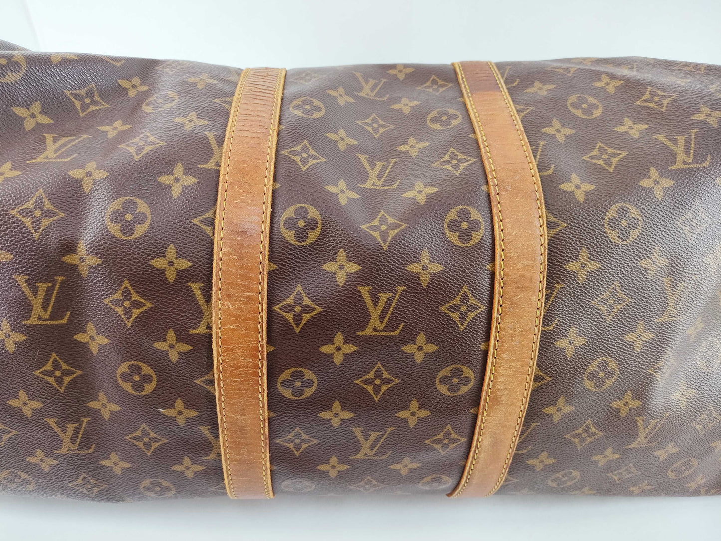 LOUIS VUITTON Monogram Keepall 55 Boston Bag