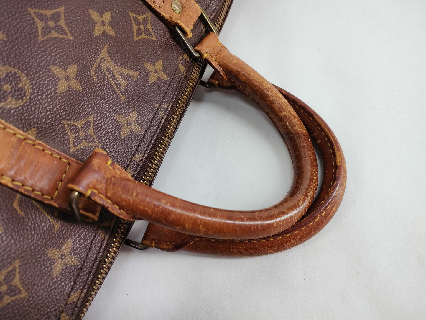 LOUIS VUITTON Monogram Keepall 55 Boston Bag
