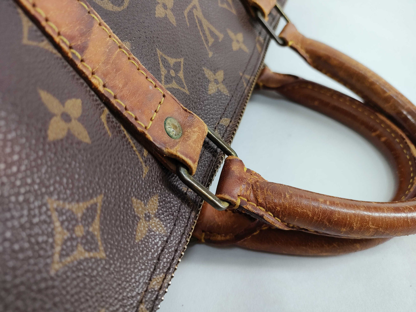 LOUIS VUITTON Monogram Keepall 55 Boston Bag