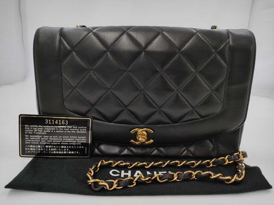 CHANEL Diana 25 Lamb Shoulder Bag