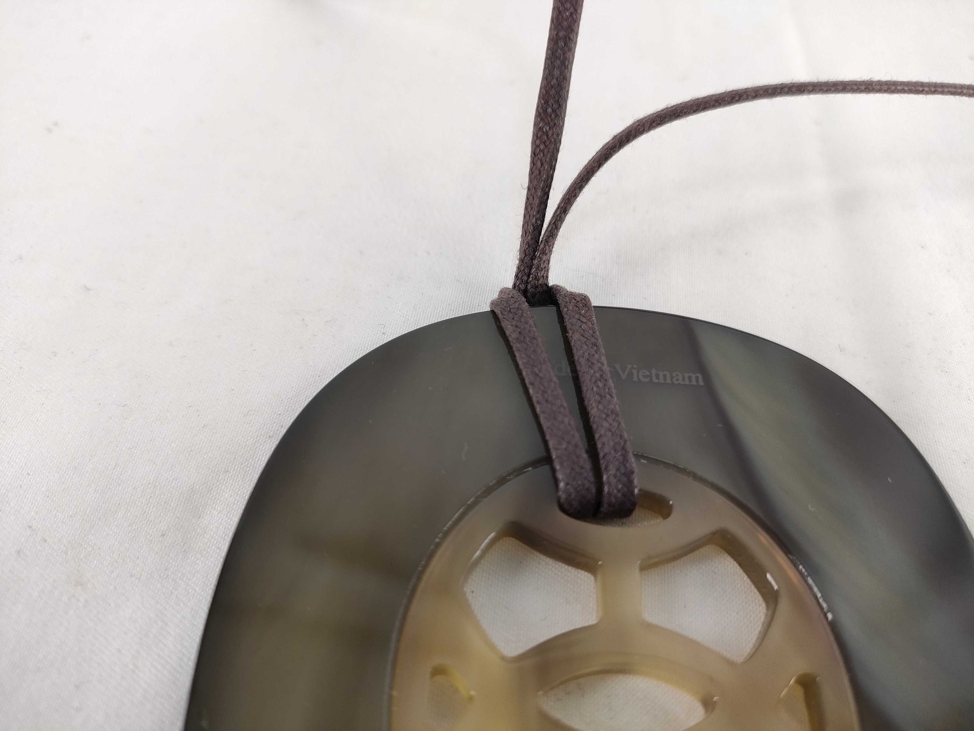 HERMES Buffalo Horn Necklace