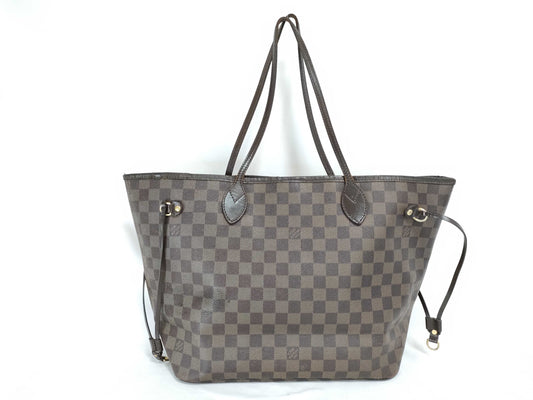 LOUIS VUITTON N41358 Damier Neverfull MM Engraved Shoulder Bag