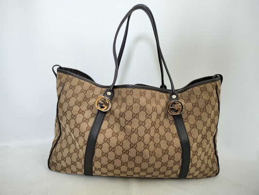 GUCCI GG Canvas Tote Bag