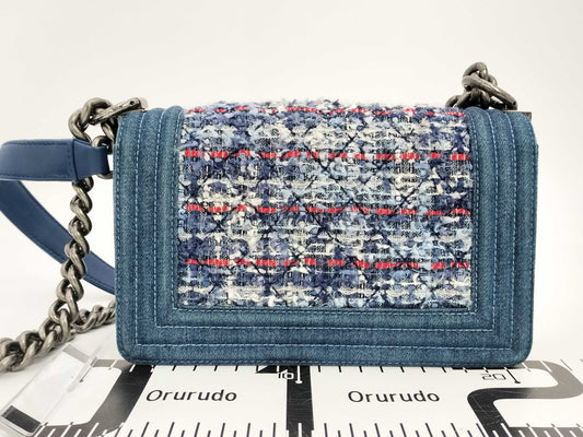 CHANEL Boy Chanel Denim Shoulder Bag, No. 19