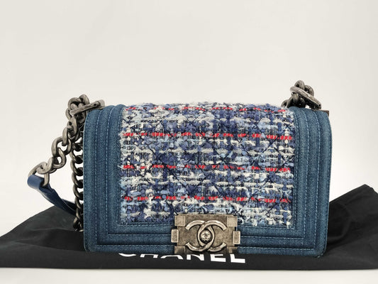 CHANEL Boy Chanel Denim Shoulder Bag, No. 19
