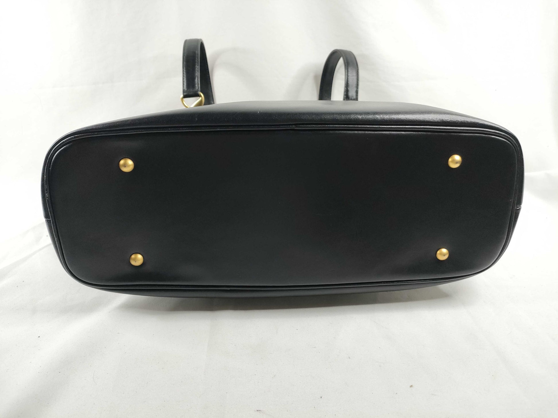UNGARO Leather Tote Bag Black Tote Bag