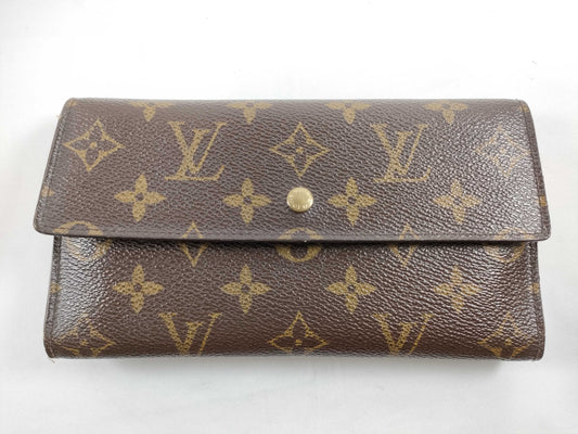 LOUIS VUITTON M 61734 Monogram Louis Vuitton Portefeuille Brazza Bi-fold Long Wallet