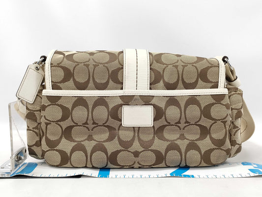 COACH Signature Double Pocket Shoulder Bag