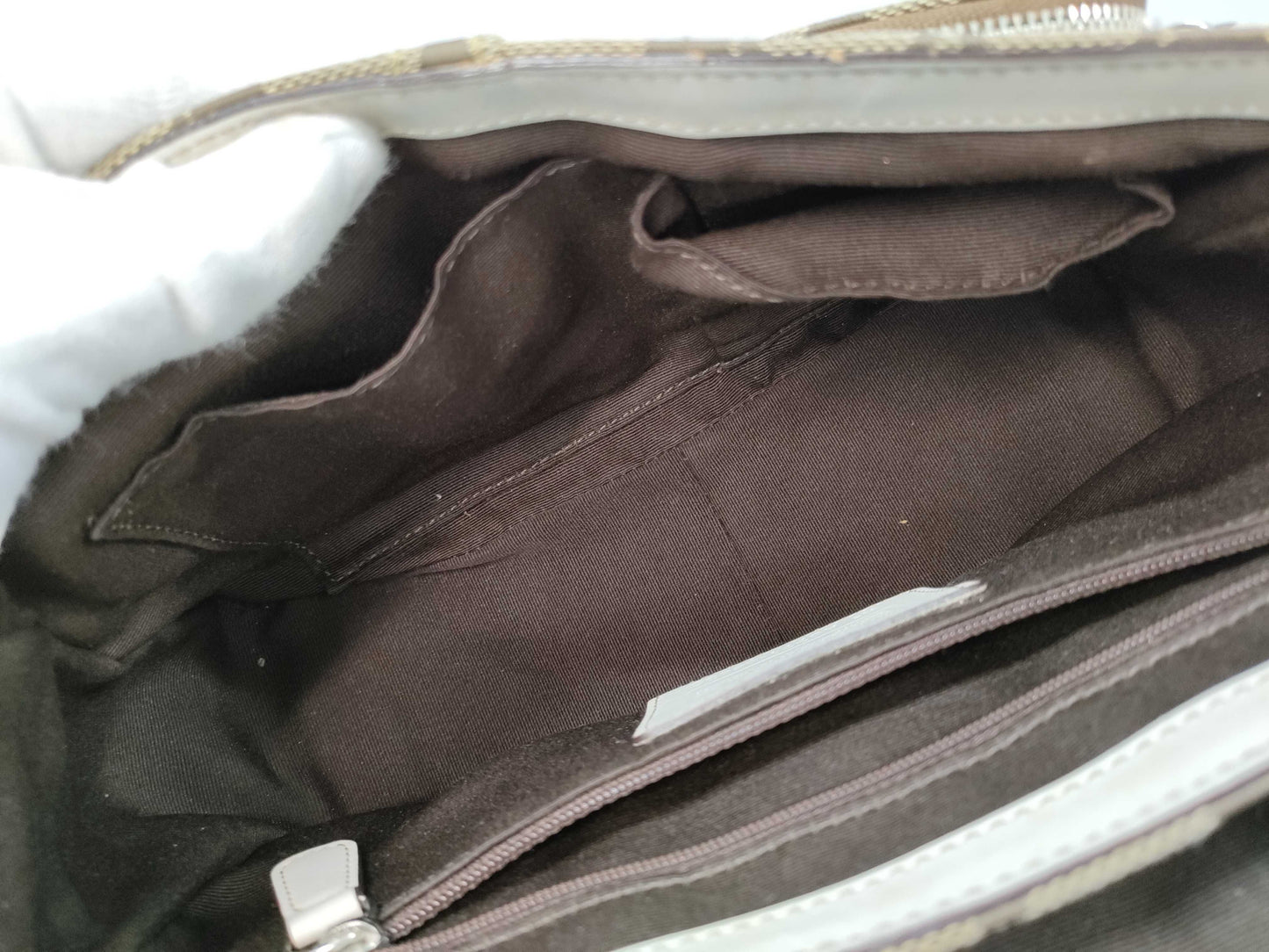 COACH Signature Double Pocket Shoulder Bag