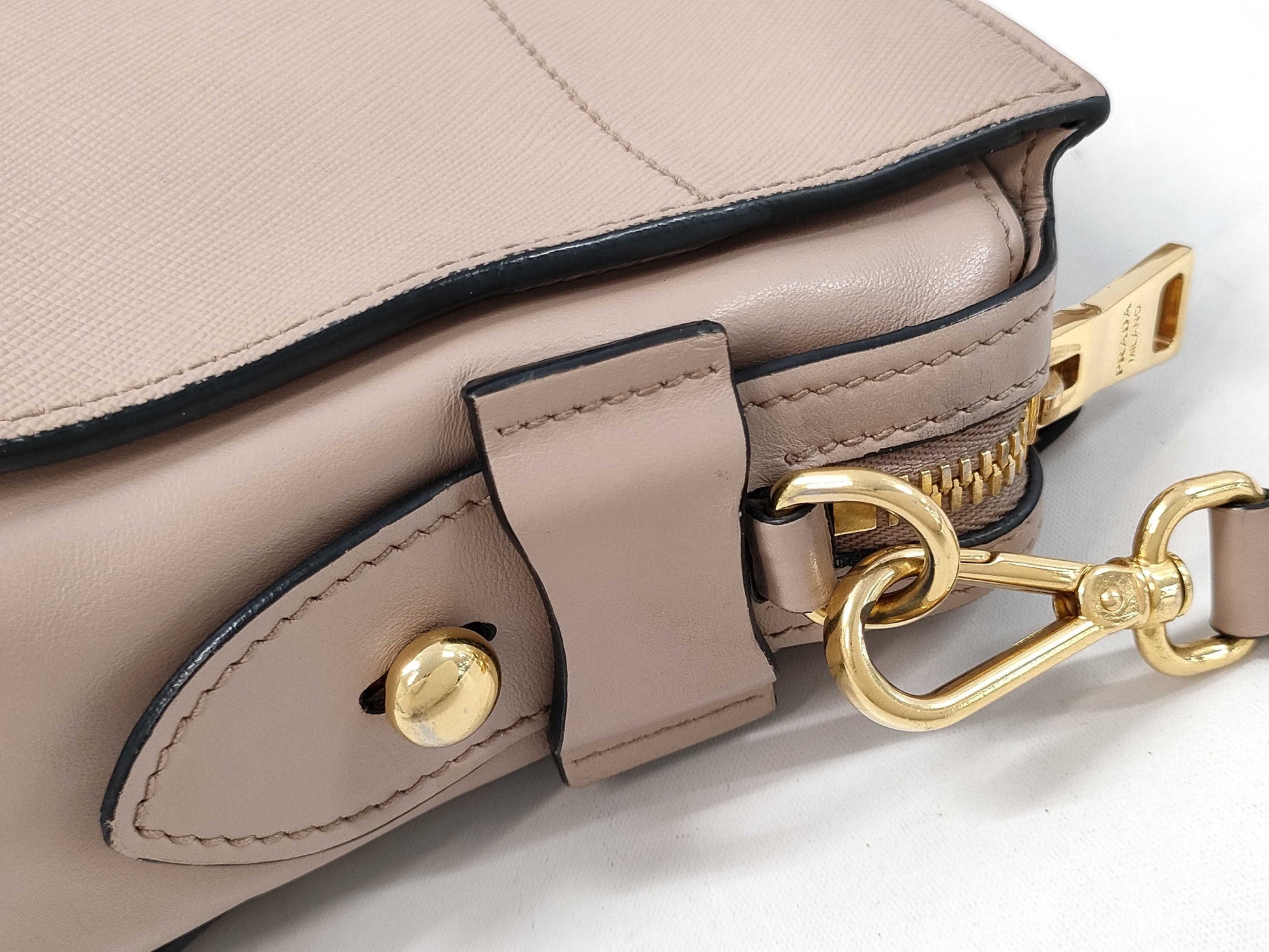PRADA 1BH043 Saffiano Leather Esplanade Shoulder Bag