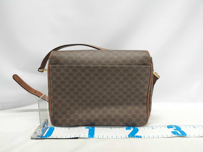 CELINE Macadam PVC Shoulder Bag with Circle Hardware