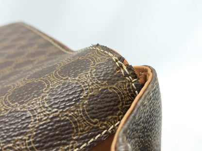 CELINE Macadam PVC Shoulder Bag with Circle Hardware