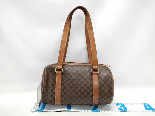 CELINE Macadam PVC Triomphe Drum Handbag