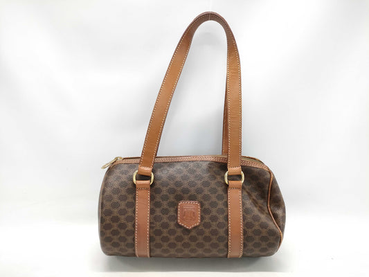 CELINE Macadam PVC Triomphe Drum Handbag