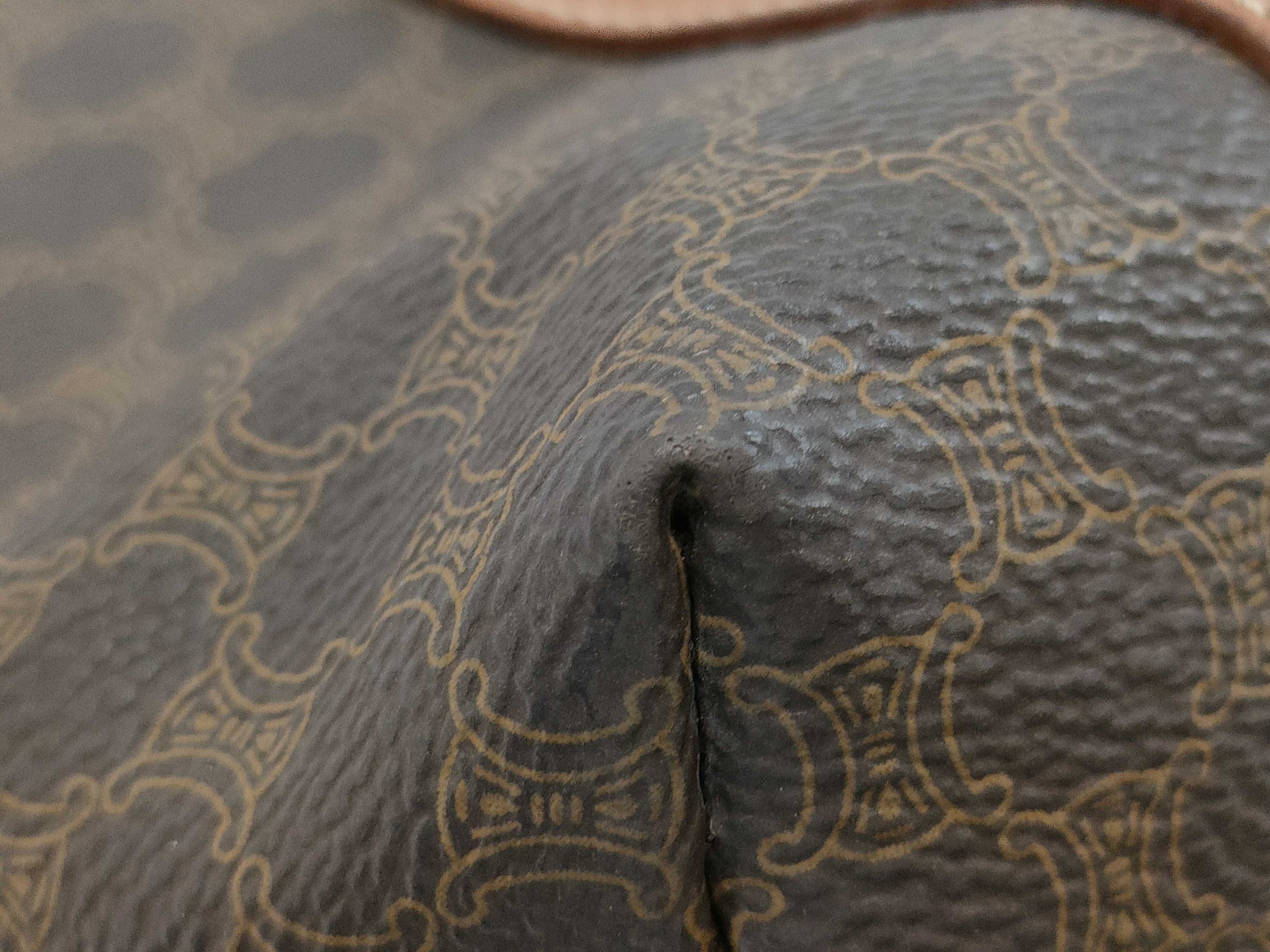CELINE Macadam PVC Triomphe Shoulder Bag Tote Bag