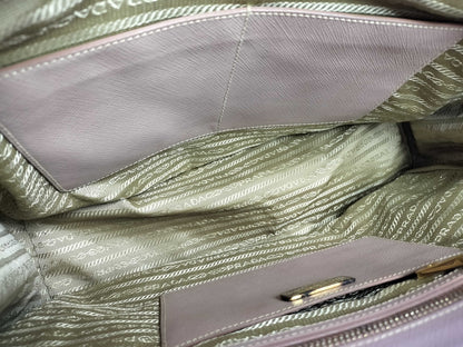PRADA SG-Prada Saffiano Lux Purple Handbag Leather Pink Handbag