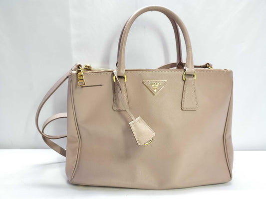 PRADA SG-Prada Saffiano Lux Purple Handbag Leather Pink Handbag