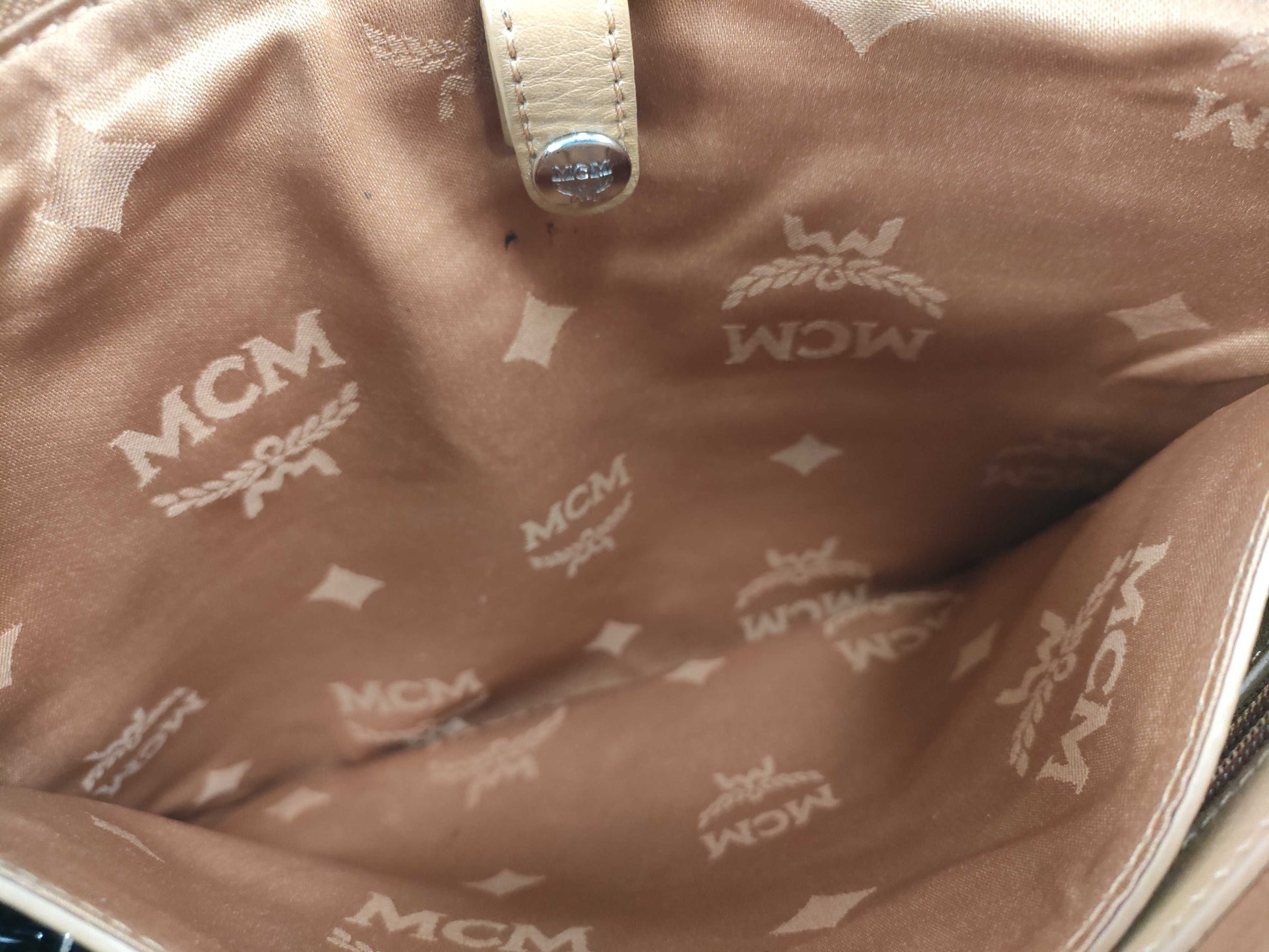 MCM SG-MCM Leather Clutch bag Brown Second bag