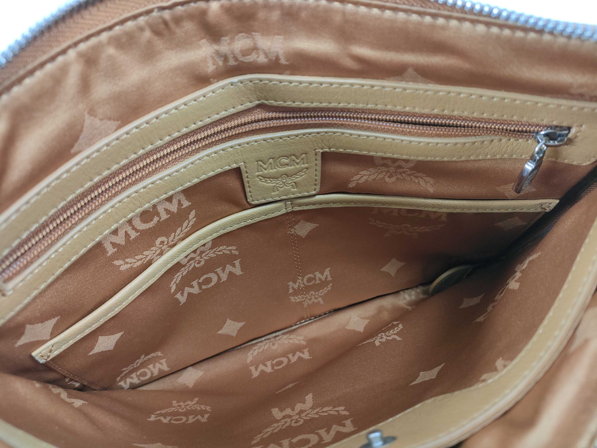 MCM SG-MCM Leather Clutch bag Brown Second bag