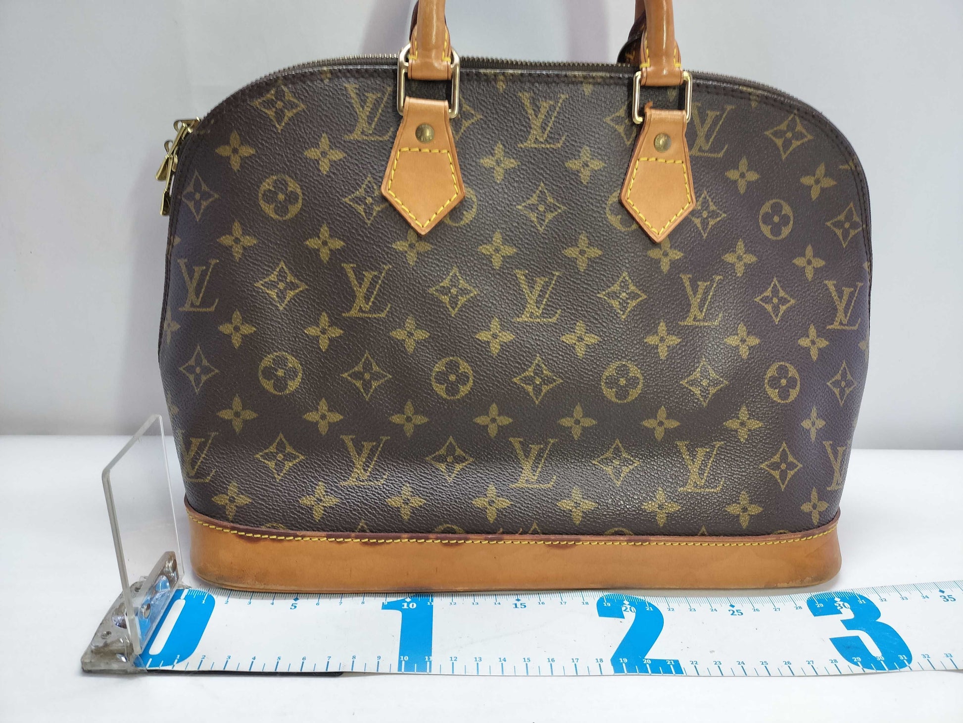 LOUIS VUITTON Monogram PH-Louis Vuitton BB Alma Canvas Hand Bag 32cm
