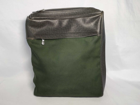 LOUIS VUITTON M30912 Taiga ID-Louis Vuitton Leather Taiga Sayan Messenger Bag 30cm SHW #BA1005 Shoulder Bag