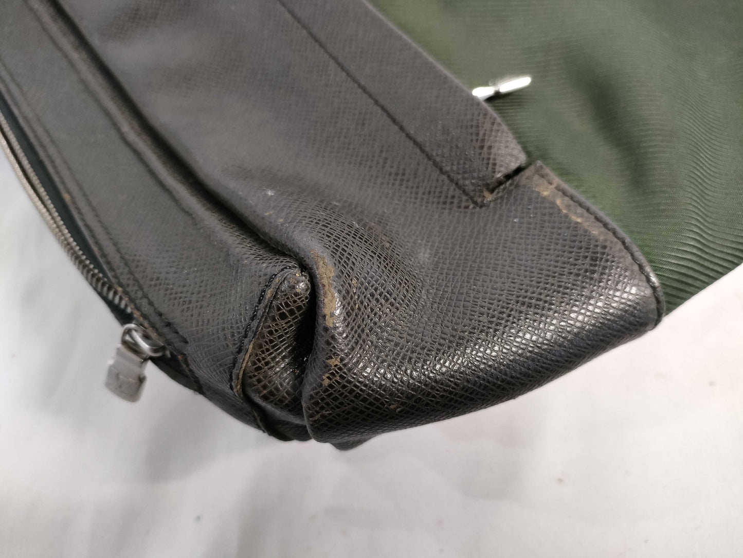 LOUIS VUITTON M30912 Taiga ID-Louis Vuitton Leather Taiga Sayan Messenger Bag 30cm SHW #BA1005 Shoulder Bag