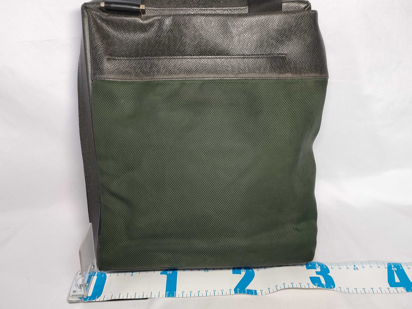 LOUIS VUITTON M30912 Taiga ID-Louis Vuitton Leather Taiga Sayan Messenger Bag 30cm SHW #BA1005 Shoulder Bag