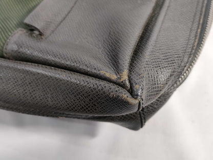 LOUIS VUITTON M30912 Taiga ID-Louis Vuitton Leather Taiga Sayan Messenger Bag 30cm SHW #BA1005 Shoulder Bag