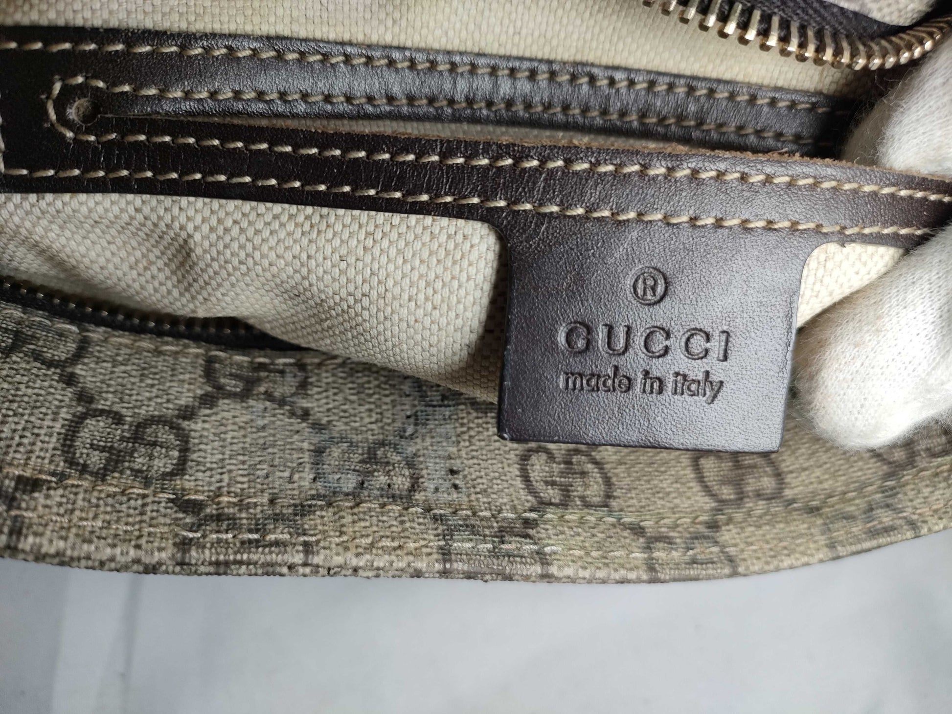 GUCCI GG Supreme ID-Gucci GG Supreme Shoulder Bag Beige 201538 Shoulder Bag