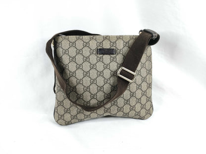 GUCCI GG Supreme ID-Gucci GG Supreme Shoulder Bag Beige 201538 Shoulder Bag