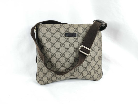 GUCCI GG Supreme ID-Gucci GG Supreme Shoulder Bag Beige 201538 Shoulder Bag