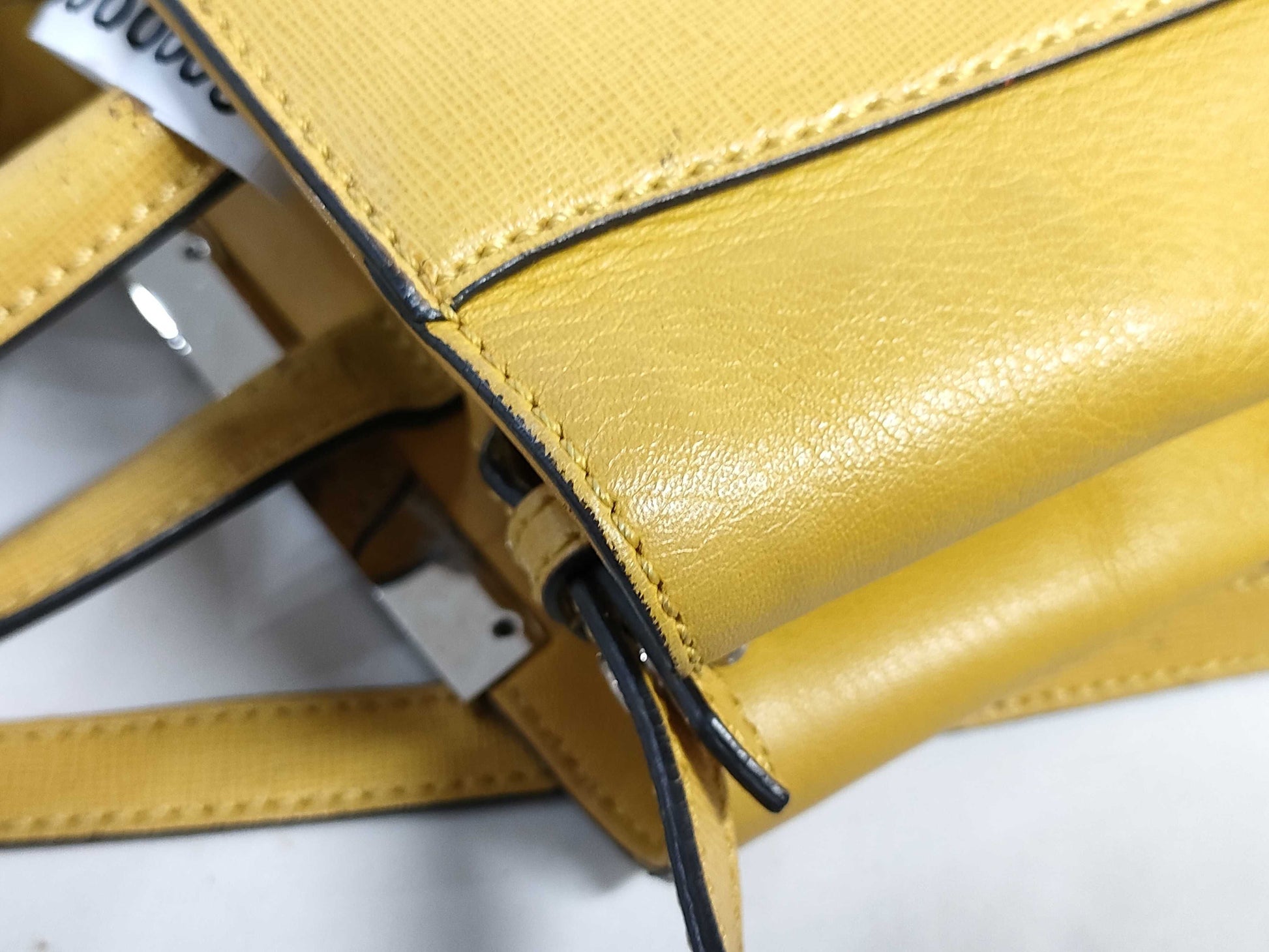 FENDI ID-Fendi Leather Yellow Saffiano 25cm #8BH253-D7E-158-8241 Hand Bags SHW Handbag